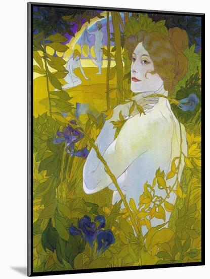 De Feure La Femme a L'iris-Vintage Lavoie-Mounted Giclee Print