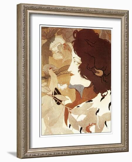 De Feure La Femme Fatale 1896-Vintage Lavoie-Framed Giclee Print