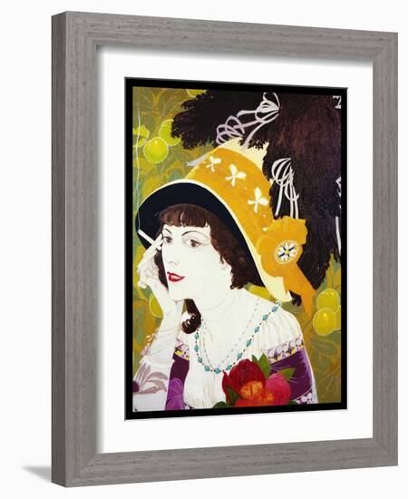 De Feure Smoking Woman III-Vintage Lavoie-Framed Giclee Print