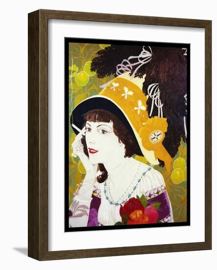 De Feure Smoking Woman III-Vintage Lavoie-Framed Giclee Print