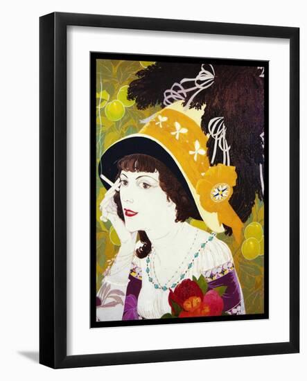 De Feure Smoking Woman III-Vintage Lavoie-Framed Giclee Print