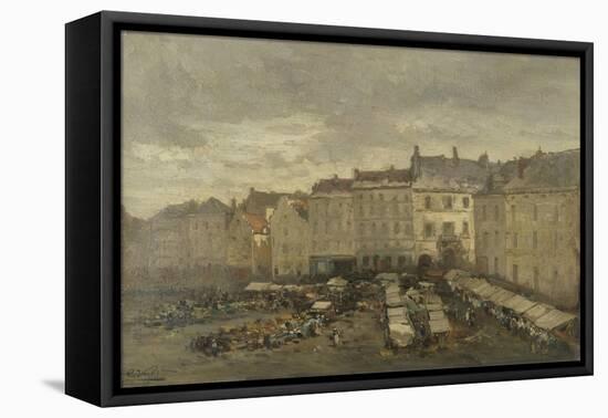 De Grote Zavel (Grand Sablon) Te Brussel-Guillaume Vogels-Framed Stretched Canvas