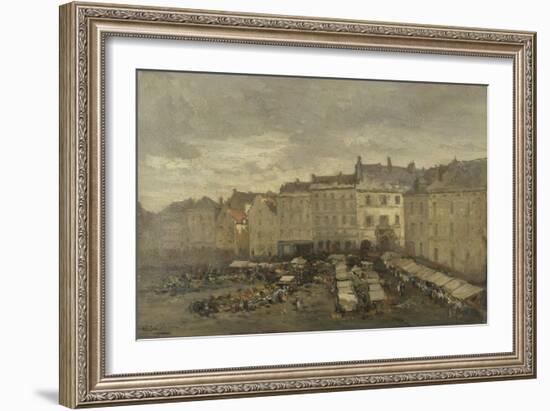 De Grote Zavel (Grand Sablon) Te Brussel-Guillaume Vogels-Framed Art Print