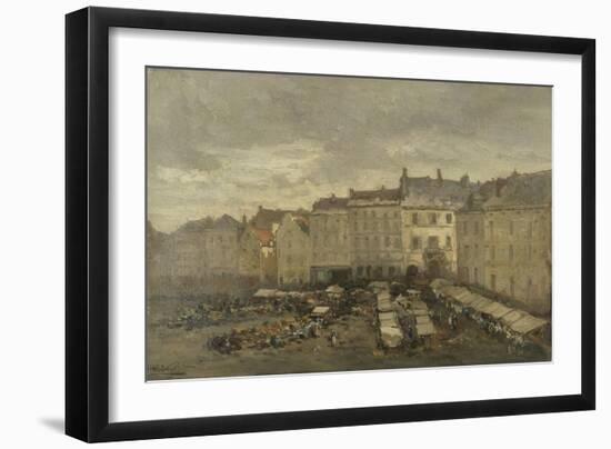 De Grote Zavel (Grand Sablon) Te Brussel-Guillaume Vogels-Framed Art Print
