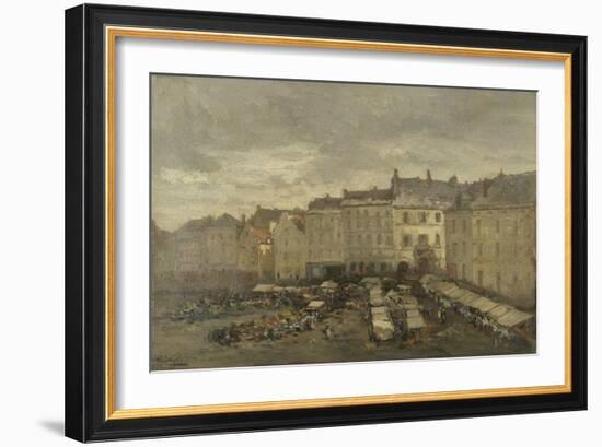 De Grote Zavel (Grand Sablon) Te Brussel-Guillaume Vogels-Framed Art Print