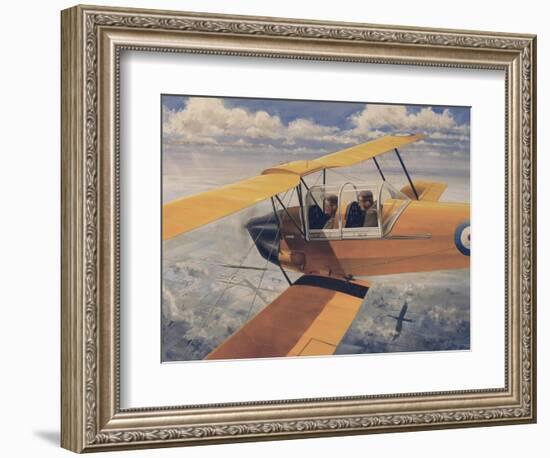 De Havilland Dh.82 Tiger Moth Basic Trainer Biplane from the 1930'S-null-Framed Art Print