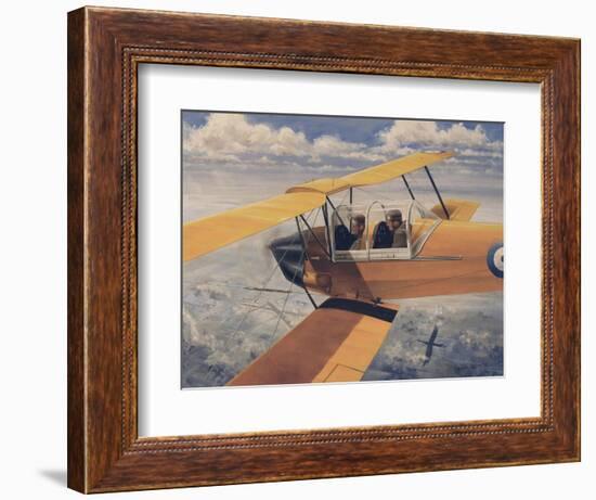 De Havilland Dh.82 Tiger Moth Basic Trainer Biplane from the 1930'S-null-Framed Art Print