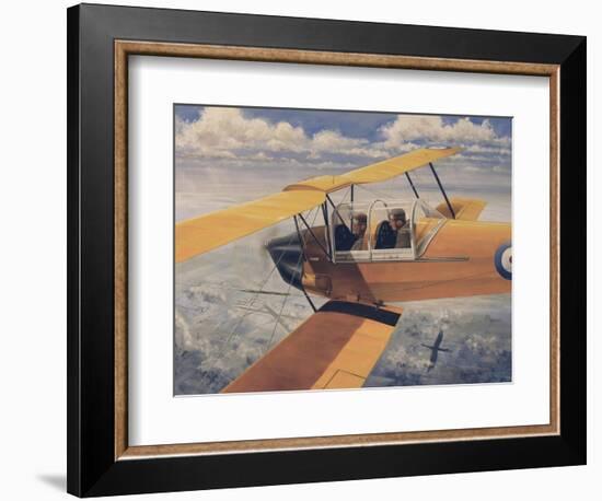 De Havilland Dh.82 Tiger Moth Basic Trainer Biplane from the 1930'S-null-Framed Art Print