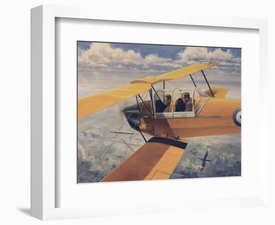 De Havilland Dh.82 Tiger Moth Basic Trainer Biplane from the 1930'S-null-Framed Art Print