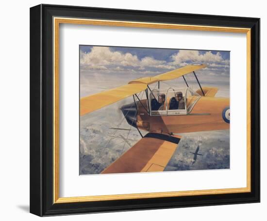 De Havilland Dh.82 Tiger Moth Basic Trainer Biplane from the 1930'S--Framed Art Print