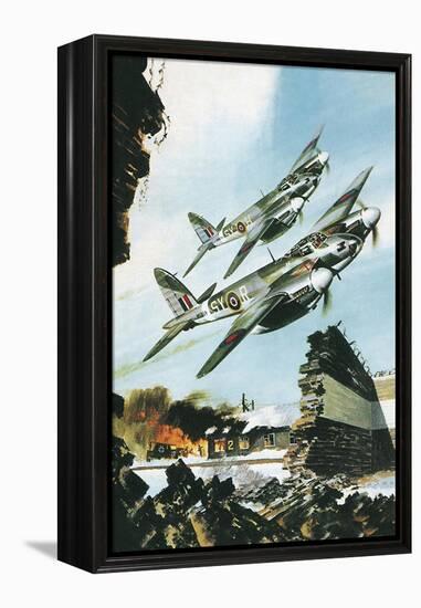De Havilland Mosquito-Wilf Hardy-Framed Premier Image Canvas