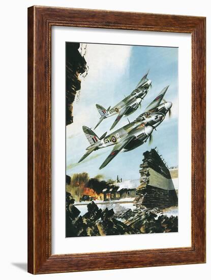 De Havilland Mosquito-Wilf Hardy-Framed Giclee Print