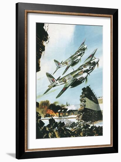 De Havilland Mosquito-Wilf Hardy-Framed Giclee Print