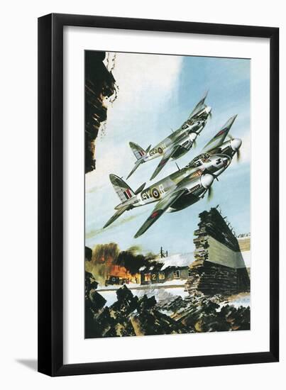 De Havilland Mosquito-Wilf Hardy-Framed Giclee Print