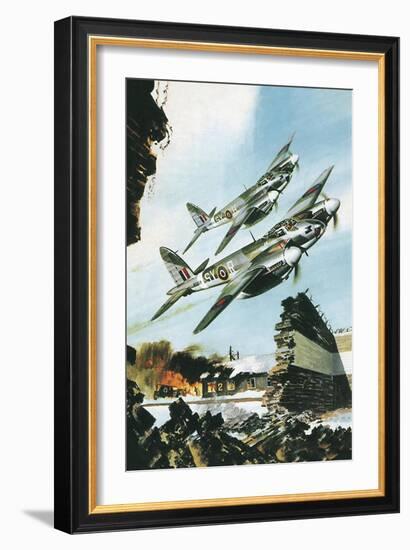 De Havilland Mosquito-Wilf Hardy-Framed Giclee Print