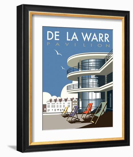 De La Warr Pavilion - Dave Thompson Contemporary Travel Print-Dave Thompson-Framed Art Print