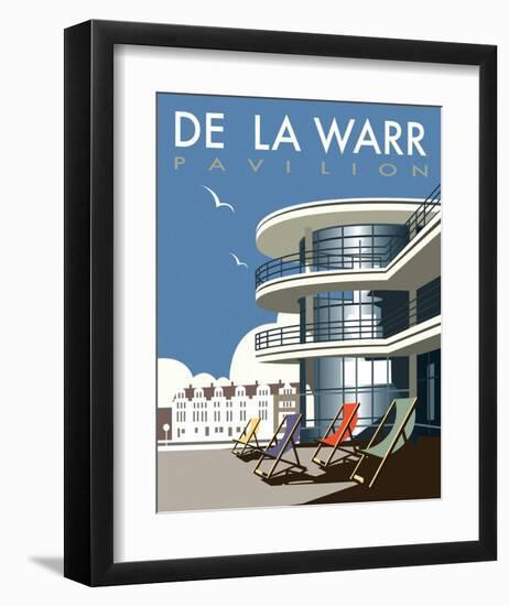 De La Warr Pavilion - Dave Thompson Contemporary Travel Print-Dave Thompson-Framed Art Print
