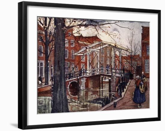 De Oude Rijn, Leiden, 1904-Nico Jungman-Framed Giclee Print