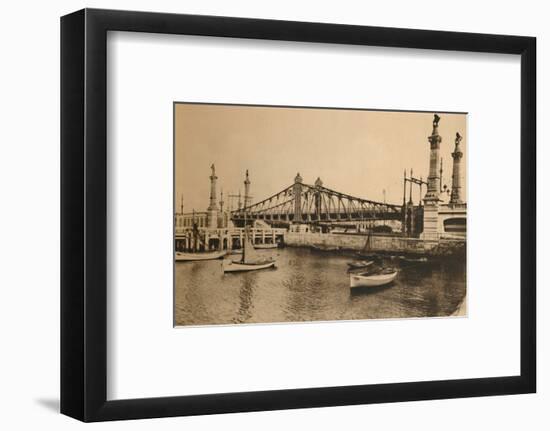 'de Smet De Naeyer Bridge', c1928-Unknown-Framed Photographic Print