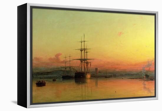 Dead Calm - Sunset at the Bight of Exmouth-Francis Danby-Framed Premier Image Canvas