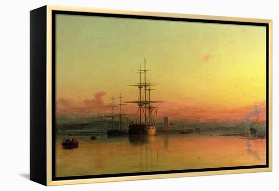 Dead Calm - Sunset at the Bight of Exmouth-Francis Danby-Framed Premier Image Canvas
