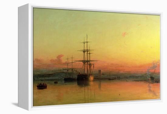 Dead Calm - Sunset at the Bight of Exmouth-Francis Danby-Framed Premier Image Canvas