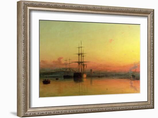 Dead Calm - Sunset at the Bight of Exmouth-Francis Danby-Framed Giclee Print