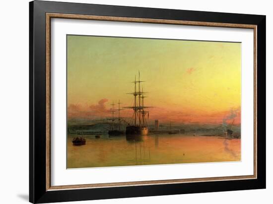 Dead Calm - Sunset at the Bight of Exmouth-Francis Danby-Framed Giclee Print