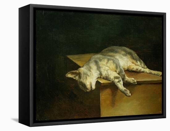 Dead cat. Oil on canvas,50 x 61 cm.-Theodore Gericault-Framed Premier Image Canvas