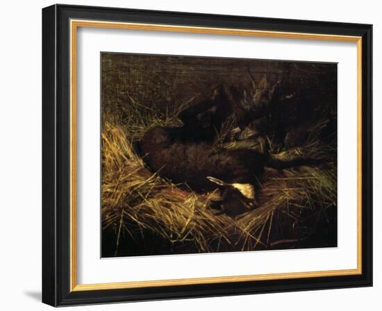 Dead Chamois, 1882-Giovanni Segantini-Framed Giclee Print