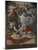 Dead Christ, Adored by Pope Pius V, Ca 1571-1572-Micheli Parrasio-Mounted Giclee Print