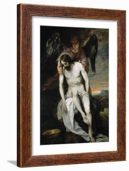 Dead Christ Held by An Angel, 1646-1652-Alonso Cano-Framed Giclee Print