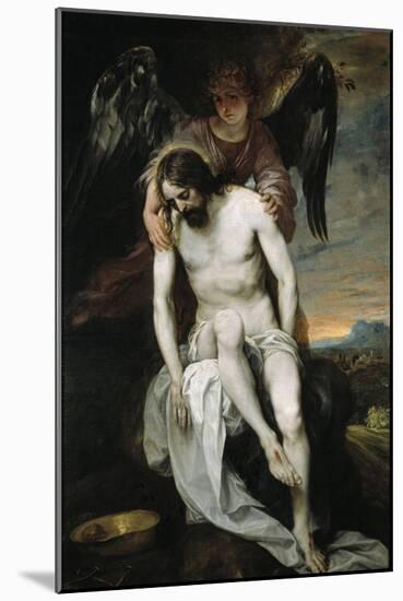 Dead Christ Held by An Angel, 1646-1652-Alonso Cano-Mounted Giclee Print