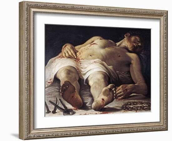 Dead Christ-Annibale Carracci-Framed Giclee Print