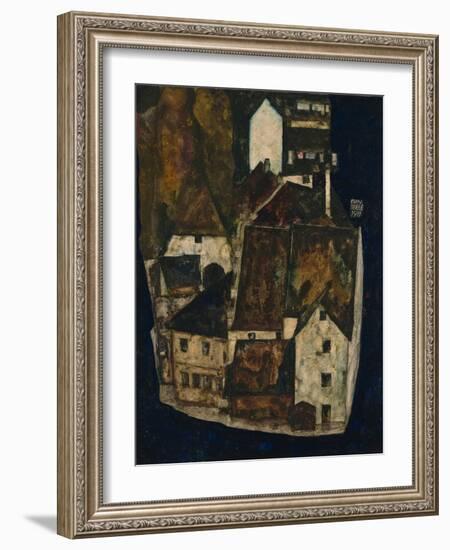 Dead City III (City on the Blue River Ii), 1911-Egon Schiele-Framed Giclee Print