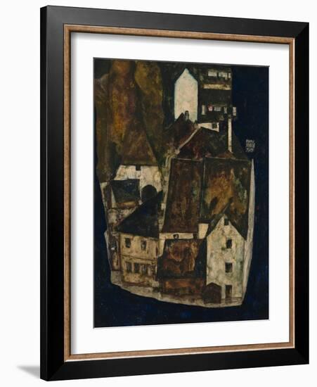 Dead City III (City on the Blue River Ii), 1911-Egon Schiele-Framed Giclee Print