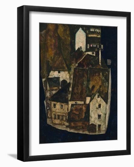 Dead City III (City on the Blue River Ii), 1911-Egon Schiele-Framed Giclee Print