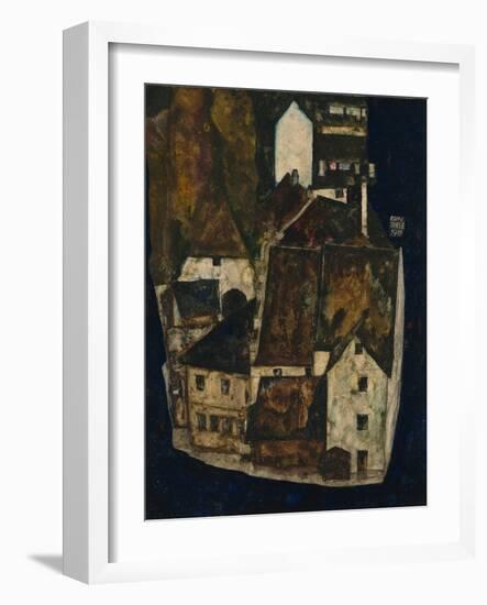 Dead City III (City on the Blue River Ii), 1911-Egon Schiele-Framed Giclee Print