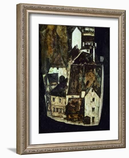 Dead City III (City on the Blue River III), 1911-Egon Schiele-Framed Giclee Print