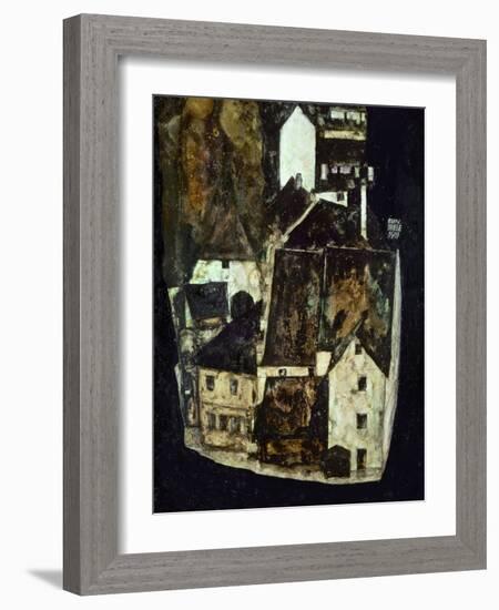 Dead City III (City on the Blue River III), 1911-Egon Schiele-Framed Giclee Print