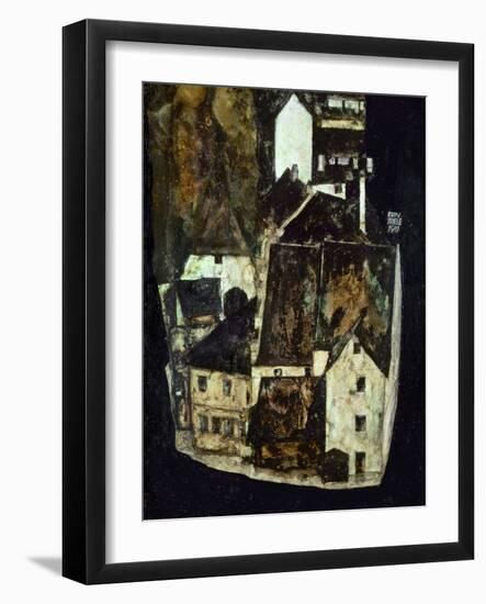 Dead City III (City on the Blue River III), 1911-Egon Schiele-Framed Giclee Print