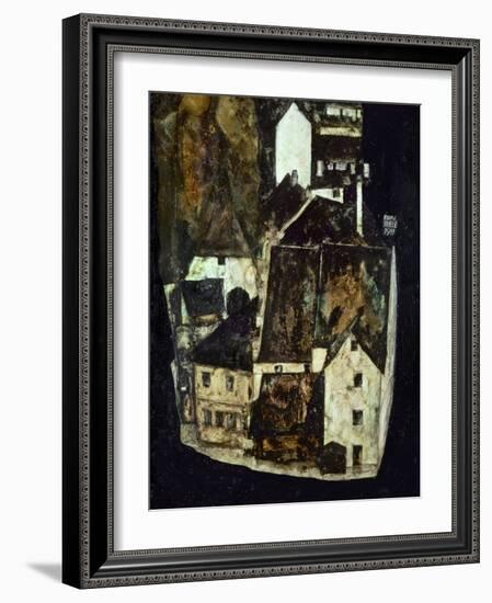 Dead City III (City on the Blue River III), 1911-Egon Schiele-Framed Giclee Print