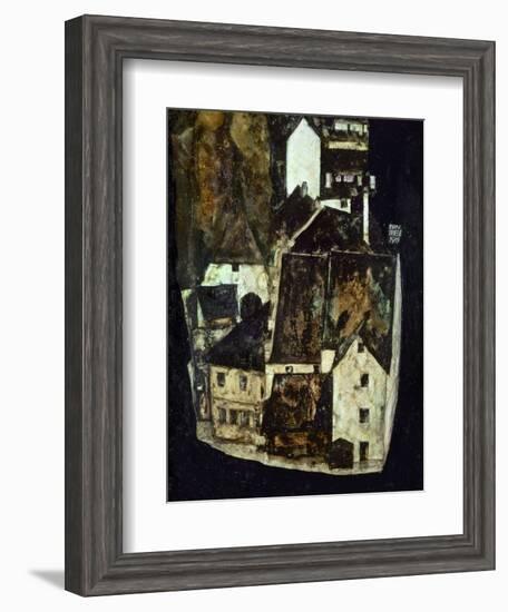 Dead City III (City on the Blue River III), 1911-Egon Schiele-Framed Giclee Print