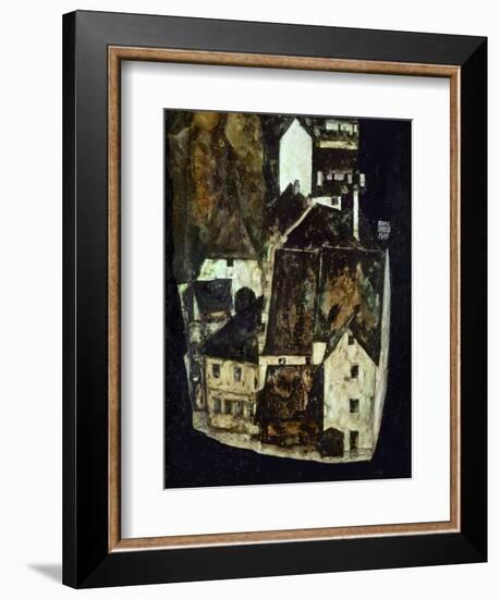 Dead City III (City on the Blue River III), 1911-Egon Schiele-Framed Giclee Print