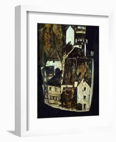 Dead City III (City on the Blue River III), 1911-Egon Schiele-Framed Giclee Print