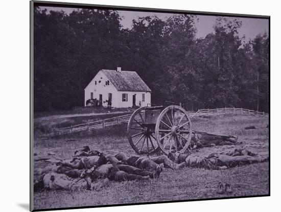 Dead Confederate Gun Crew after Battle of Antietam, 1862-Alexander Gardner-Mounted Photographic Print
