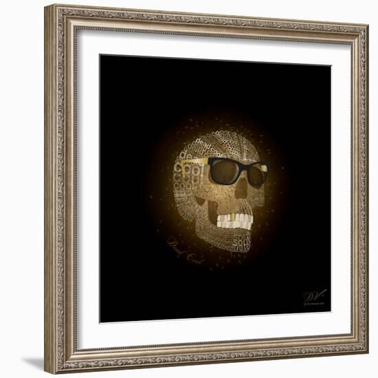 Dead Cool - Skull with Sunglasses-Dominique Vari-Framed Art Print