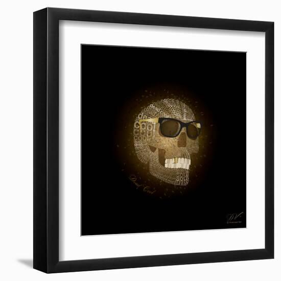 Dead Cool - Skull with Sunglasses-Dominique Vari-Framed Art Print