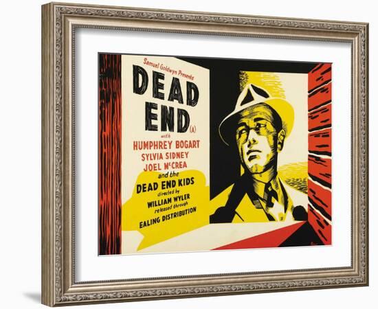 Dead End, UK Movie Poster, 1937-null-Framed Art Print