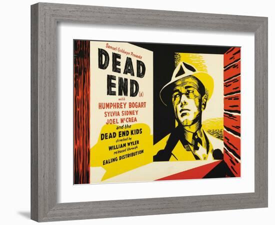 Dead End, UK Movie Poster, 1937-null-Framed Art Print